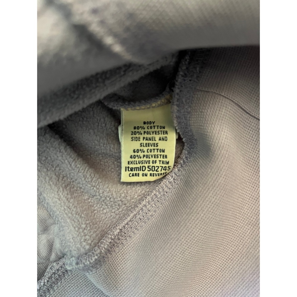 LL Bean Quilted Quarter Zip Sweatshirt Pale Lavender Purple Pullover 502745 S - Picture 5 of 9